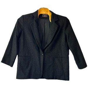 Vinci Clothiers Vintage‎ Women’s One Button Wool Camel Hair Blazer   Sz 16